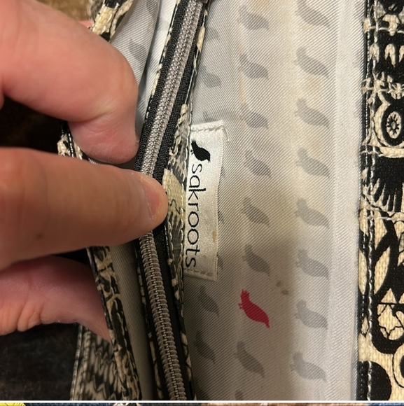 Sakroots Black and Beige Patterned Wallet - Picture 10 of 15